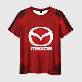 Мужская футболка 3D с принтом Mazda SPORT , 100% полиэфир | прямой крой, круглый вырез горловины, длина до линии бедер | auto | automobile | car | carbon | machine | mazda | motor | motor car | sport car | автомашина | бренд | легковой автомобиль | мазда | марка | спортивный автомобиль | тачка