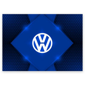 Поздравительная открытка с принтом Volkswagen SPORT , 100% бумага | плотность бумаги 280 г/м2, матовая, на обратной стороне линовка и место для марки
 | auto | automobile | car | carbon | machine | motor | motor car | sport car | volkswagen | автомашина | бренд | легковой автомобиль | марка | спортивный автомобиль | тачка