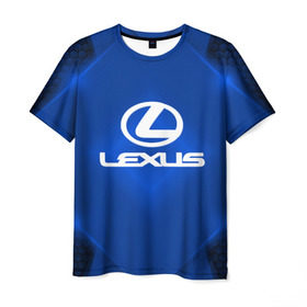Мужская футболка 3D с принтом Lexus SPORT , 100% полиэфир | прямой крой, круглый вырез горловины, длина до линии бедер | Тематика изображения на принте: 