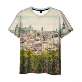 Мужская футболка 3D с принтом Рим , 100% полиэфир | прямой крой, круглый вырез горловины, длина до линии бедер | italy | rome | архитектура | европа | история | италия | отдых | отпуск | приключение | путешествие | рим | экскурсия