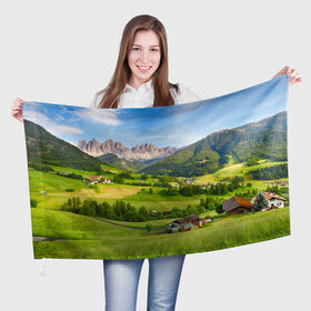 Флаг 3D с принтом Альпы , 100% полиэстер | плотность ткани — 95 г/м2, размер — 67 х 109 см. Принт наносится с одной стороны | австрия | альпы | германия | горный хребет | горы | италия | красота | лес | лихтенштейн | луг | пейзаж | природа | простор | раздолье | словения | франция | швейцария