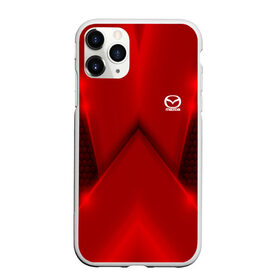 Чехол для iPhone 11 Pro Max матовый с принтом Mazda car sport RED , Силикон |  | auto | automobile | car | carbon | machine | mazda | motor | motor car | sport car | автомашина | бренд | легковой автомобиль | мазда | марка | спортивный автомобиль | тачка