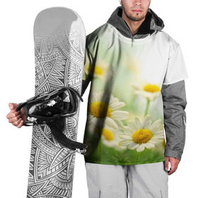 Накидка на куртку 3D с принтом Полевые ромашки , 100% полиэстер |  | луг | поле | цветы