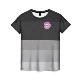 Женская футболка 3D с принтом Бавария , 100% полиэфир ( синтетическое хлопкоподобное полотно) | прямой крой, круглый вырез горловины, длина до линии бедер | bayern | club | football | munchen | бавария | баер | баерн | байер | байерн | мюллер | мюнхен