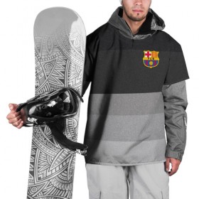Накидка на куртку 3D с принтом Барселона , 100% полиэстер |  | barca | barcelona | barsa | barselona | espaniol | fcb | forca | ispania | la liga | барса | полосатая | форза | форма