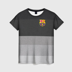 Женская футболка 3D с принтом Барселона , 100% полиэфир ( синтетическое хлопкоподобное полотно) | прямой крой, круглый вырез горловины, длина до линии бедер | barca | barcelona | barsa | barselona | espaniol | fcb | forca | ispania | la liga | барса | полосатая | форза | форма