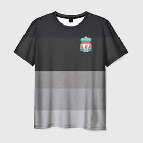 Мужская футболка 3D с принтом Ливерпуль , 100% полиэфир | прямой крой, круглый вырез горловины, длина до линии бедер | fc | полосатая | форма