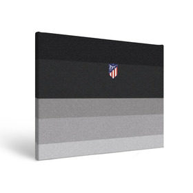 Холст прямоугольный с принтом Атлетико Мадрид , 100% ПВХ |  | Тематика изображения на принте: атлетико мадрид | полосы | эмблема