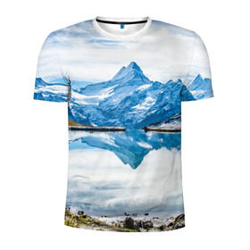 Мужская футболка 3D спортивная с принтом Альпы , 100% полиэстер с улучшенными характеристиками | приталенный силуэт, круглая горловина, широкие плечи, сужается к линии бедра | Тематика изображения на принте: австрия | альпийские горы | альпийский хребет | альпы | германия | горное озеро | горные лыжи | европа | италия | лихтенштейн | пейзаж | природа | словения | сноуборд | франция | швейцария