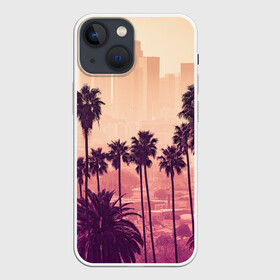 Чехол для iPhone 13 mini с принтом Los Angeles ,  |  | california | la | los angeles | usa | америка | город ангелов | калифорния | лос анджелес | океан | отдых | отпуск | пальмы | путешествие | спорт | столица | сша | туризм | фитнес | штаты