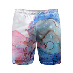 Мужские шорты 3D спортивные с принтом Акварельные разводы ,  |  | abstraction | color | spray | tie dye | абстракция | акварель | брызги красок | живопись | искусство | капли капли | краски | текстуры | цветные краски | яркие цвета