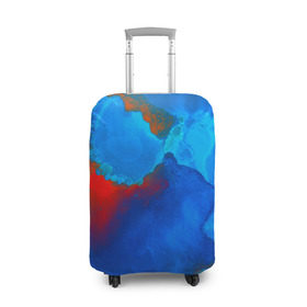 Чехол для чемодана 3D с принтом blob color , 86% полиэфир, 14% спандекс | двустороннее нанесение принта, прорези для ручек и колес | abstraction | color | spray | tie dye | абстракция | акварель | брызги красок | живопись | искусство | капли капли | краски | текстуры | цветные краски | яркие цвета