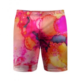 Мужские шорты 3D спортивные с принтом Весенние краски ,  |  | abstraction | color | spray | tie dye | абстракция | акварель | брызги красок | живопись | искусство | капли капли | краски | текстуры | цветные краски | яркие цвета