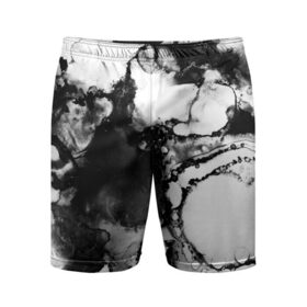 Мужские шорты 3D спортивные с принтом Gray&Black abstract ,  |  | Тематика изображения на принте: 