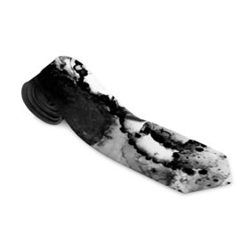 Галстук 3D с принтом Gray&Black abstract , 100% полиэстер | Длина 148 см; Плотность 150-180 г/м2 | Тематика изображения на принте: 