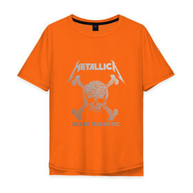 Мужская футболка хлопок Oversize с принтом Metallica, death magnetic , 100% хлопок | свободный крой, круглый ворот, “спинка” длиннее передней части | Тематика изображения на принте: metallica | джеймс хэтфилд | кирк хэмметт | ларс ульрих | металлика | роберт трухильо | рок группа