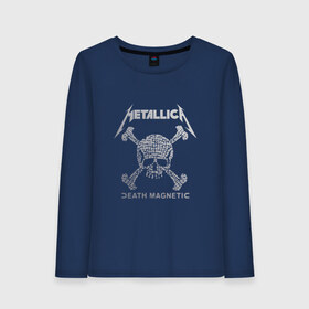 Женский лонгслив хлопок с принтом Metallica death magnetic , 100% хлопок |  | Тематика изображения на принте: metallica | джеймс хэтфилд | кирк хэмметт | ларс ульрих | металлика | роберт трухильо | рок группа