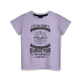Детская футболка хлопок с принтом Геодезия_01 , 100% хлопок | круглый вырез горловины, полуприлегающий силуэт, длина до линии бедер | surveyor | геодезия | топография