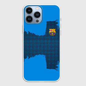 Чехол для iPhone 13 Pro Max с принтом BARCELONA SPORT BLUE ,  |  | football | soccer | барселона