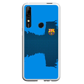 Чехол для Honor P Smart Z с принтом BARCELONA SPORT BLUE , Силикон | Область печати: задняя сторона чехла, без боковых панелей | football | soccer | барселона