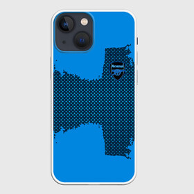 Чехол для iPhone 13 mini с принтом ARSENAL SPORT BLUE ,  |  | football | soccer | арсенал