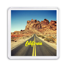 Магнит 55*55 с принтом California collection , Пластик | Размер: 65*65 мм; Размер печати: 55*55 мм | california | usa | америка | города | дороги | калифорния | природа | страны | сша