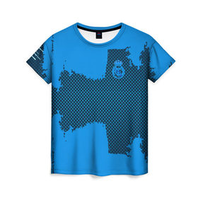 Женская футболка 3D с принтом REAL MADRID SPORT BLUE , 100% полиэфир ( синтетическое хлопкоподобное полотно) | прямой крой, круглый вырез горловины, длина до линии бедер | football | soccer | реал мадрид