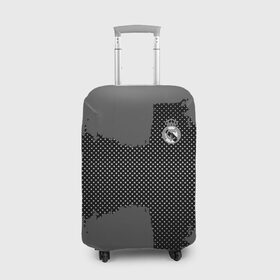 Чехол для чемодана 3D с принтом REAL MADRID SPORT GRAY , 86% полиэфир, 14% спандекс | двустороннее нанесение принта, прорези для ручек и колес | football | soccer | реал мадрид