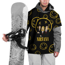 Накидка на куртку 3D с принтом Nirvana , 100% полиэстер |  | cobain | kurt | nevermino | nirvana | альтернативный | гранж | грол | группа | дональд | кобейн | курт | музыка | надпись | нервана | нирвана | новоселич | певец | рок | смайл | смайлик | солист