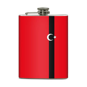 Фляга с принтом Турция лента , металлический корпус | емкость 0,22 л, размер 125 х 94 мм. Виниловая наклейка запечатывается полностью | tr | tur | анкара | герб | государство | знак | надпись | патриот | полосы | республика | символ | стамбул | страна | турецкая | турецкий | турки | турок | турция | турчанка | флаг | флага | цвета