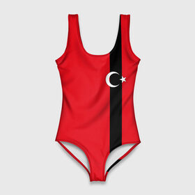 Купальник-боди 3D с принтом Турция лента , 82% полиэстер, 18% эластан | Круглая горловина, круглый вырез на спине | tr | tur | анкара | герб | государство | знак | надпись | патриот | полосы | республика | символ | стамбул | страна | турецкая | турецкий | турки | турок | турция | турчанка | флаг | флага | цвета