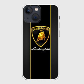 Чехол для iPhone 13 mini с принтом Lamborghini ,  |  | automobili | gallardo | lamborghini | murcielago | reventon | roadster | s.p.a. | авто | автомобиль | знак | ламборгини | ламборджини | ламборжини | лого | машина | символ | спорт | тачка | эмблема