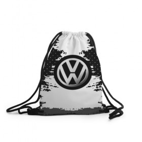 Рюкзак-мешок 3D с принтом Volkswagen , 100% полиэстер | плотность ткани — 200 г/м2, размер — 35 х 45 см; лямки — толстые шнурки, застежка на шнуровке, без карманов и подкладки | 