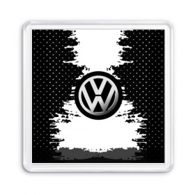 Магнит 55*55 с принтом Volkswagen , Пластик | Размер: 65*65 мм; Размер печати: 55*55 мм | Тематика изображения на принте: 