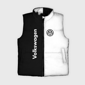 Женский жилет утепленный 3D с принтом Volkswagen ,  |  | volkswagen | авто | автомобиль | вольксваген | лого | машина | фолькс ваген | фольксваген | эмблема