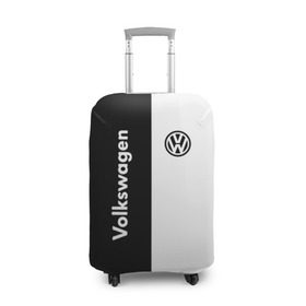 Чехол для чемодана 3D с принтом Volkswagen , 86% полиэфир, 14% спандекс | двустороннее нанесение принта, прорези для ручек и колес | Тематика изображения на принте: volkswagen | авто | автомобиль | вольксваген | лого | машина | фолькс ваген | фольксваген | эмблема
