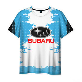Мужская футболка 3D с принтом Subaru , 100% полиэфир | прямой крой, круглый вырез горловины, длина до линии бедер | auto | automobile | car | carbon | machine | motor | motor car | sport car | subaru | автомашина | бренд | легковой автомобиль | марка | спортивный автомобиль | субару | тачка