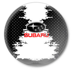 Значок с принтом Subaru ,  металл | круглая форма, металлическая застежка в виде булавки | auto | automobile | car | carbon | machine | motor | motor car | sport car | subaru | автомашина | бренд | легковой автомобиль | марка | спортивный автомобиль | субару | тачка