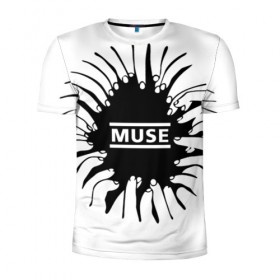 Мужская футболка 3D спортивная с принтом Muse , 100% полиэстер с улучшенными характеристиками | приталенный силуэт, круглая горловина, широкие плечи, сужается к линии бедра | 