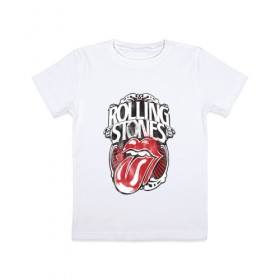 Детская футболка хлопок с принтом The Rolling Stones , 100% хлопок | круглый вырез горловины, полуприлегающий силуэт, длина до линии бедер | the rolling stones | бродяги | вольные странники | группа | катящиеся камни | кит ричардс | мик джаггер | рок | рок н ролл | ролинг | роллинг | рон вуд | стоун | стоунз | стоунс | чарли уоттс