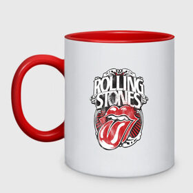 Кружка двухцветная с принтом The Rolling Stones , керамика | объем — 330 мл, диаметр — 80 мм. Цветная ручка и кайма сверху, в некоторых цветах — вся внутренняя часть | Тематика изображения на принте: the rolling stones | бродяги | вольные странники | группа | катящиеся камни | кит ричардс | мик джаггер | рок | рок н ролл | ролинг | роллинг | рон вуд | стоун | стоунз | стоунс | чарли уоттс