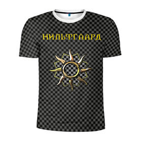 Мужская футболка 3D спортивная с принтом Гвинт: нильфгаард , 100% полиэстер с улучшенными характеристиками | приталенный силуэт, круглая горловина, широкие плечи, сужается к линии бедра | ведьмак | гвинт | нильфгаард | черное солнце | эмгыр