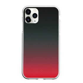 Чехол для iPhone 11 Pro матовый с принтом Red Carbon , Силикон |  | Тематика изображения на принте: carbon | градиент | карбон