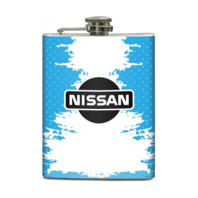 Фляга с принтом Nissan , металлический корпус | емкость 0,22 л, размер 125 х 94 мм. Виниловая наклейка запечатывается полностью | motor | nissan | авто | лого | машина | ниссан | тачка