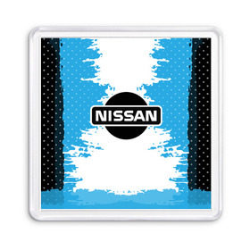 Магнит 55*55 с принтом Nissan , Пластик | Размер: 65*65 мм; Размер печати: 55*55 мм | motor | nissan | авто | лого | машина | ниссан | тачка