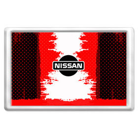 Магнит 45*70 с принтом Nissan , Пластик | Размер: 78*52 мм; Размер печати: 70*45 | motor | nissan | авто | лого | машина | ниссан | тачка