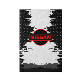 Обложка для паспорта матовая кожа с принтом Nissan , натуральная матовая кожа | размер 19,3 х 13,7 см; прозрачные пластиковые крепления | 