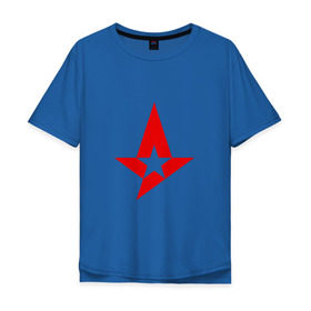 Мужская футболка хлопок Oversize с принтом Team Astralis , 100% хлопок | свободный крой, круглый ворот, “спинка” длиннее передней части | astralis