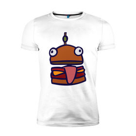 Мужская футболка премиум с принтом Derp Burger , 92% хлопок, 8% лайкра | приталенный силуэт, круглый вырез ворота, длина до линии бедра, короткий рукав | fortnite | фортнайт