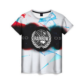 Женская футболка 3D с принтом Rainbow Six Siege , 100% полиэфир ( синтетическое хлопкоподобное полотно) | прямой крой, круглый вырез горловины, длина до линии бедер | action | game | rainbow six siege | tom clancys | игры | радуга | том кленси | шутер